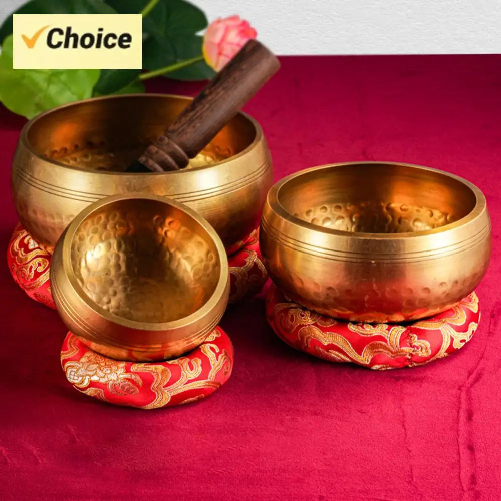 Yoga Meditation Bowl Meditation Sound Bowl Relief Tool Yoga Meditation Chanting Bowl Percussion Instruments