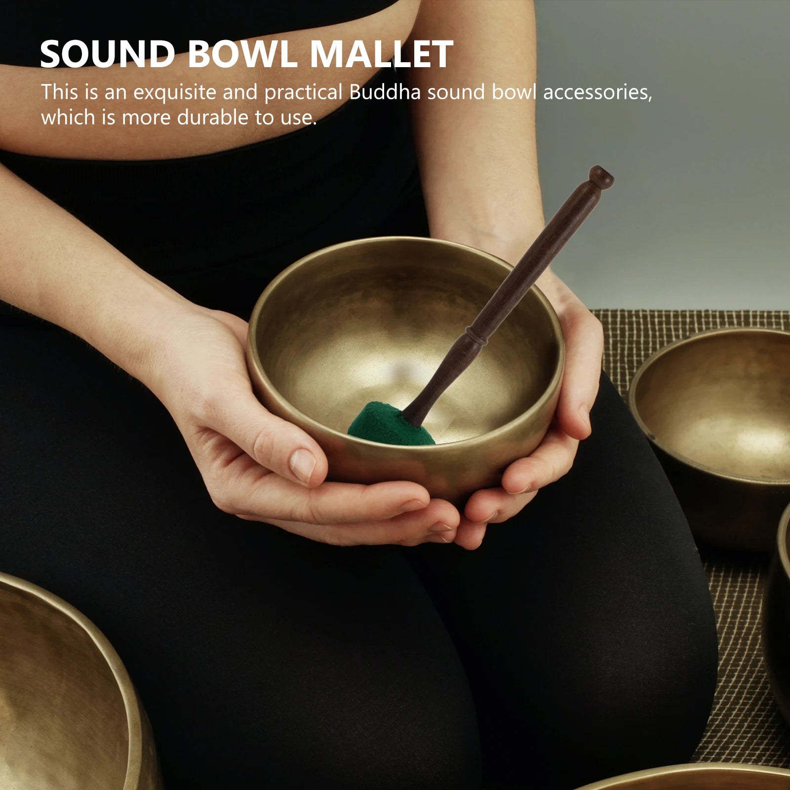 Song Bowl Accessories Sound Stick Wood Mallet Singing Bowls Practical Accessory Small Yoga