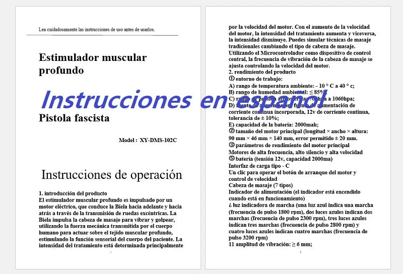 Massager with 7 massage heads