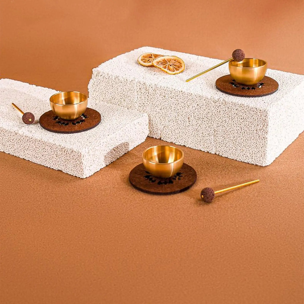 Singing Bowl Mini Relaxation Instruments Sound Bowls for Healing for Stress Relief Self-Regulation Yoga Mindfulness Chakra