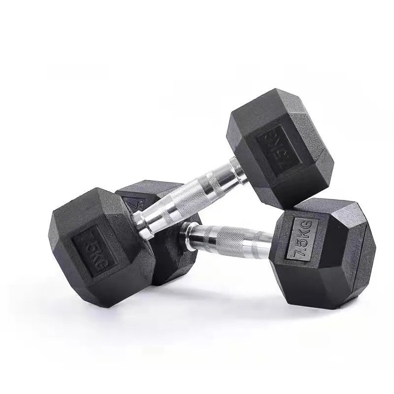 Dumbbell 2.5KG-20KG Rubber Encased Home Gym Dumbbells Weight for Women Men Hand Weights for Home Gym Strength Training