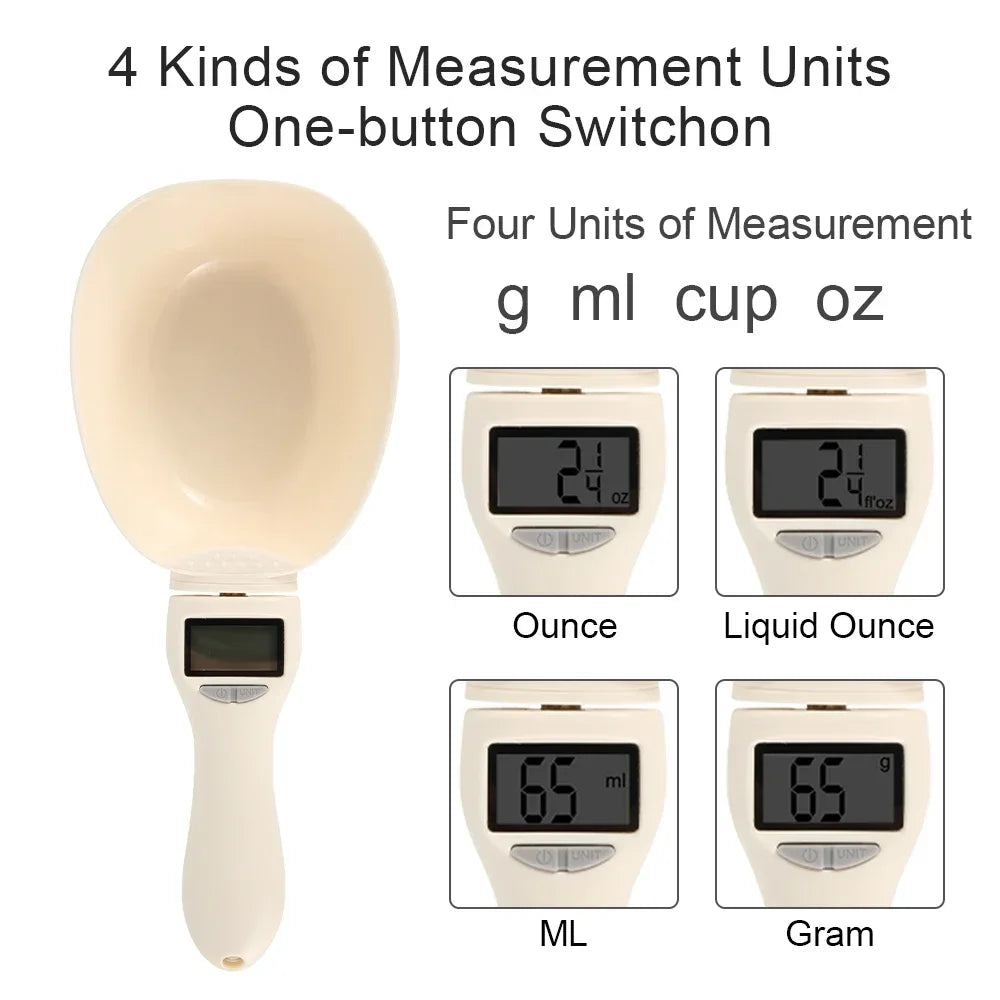 800g Bowl Shaped Food Scale High-precision Small Electronic Scale Kitchen Scale Gram Scale  Spoon Scale Electronic Spoon Scale