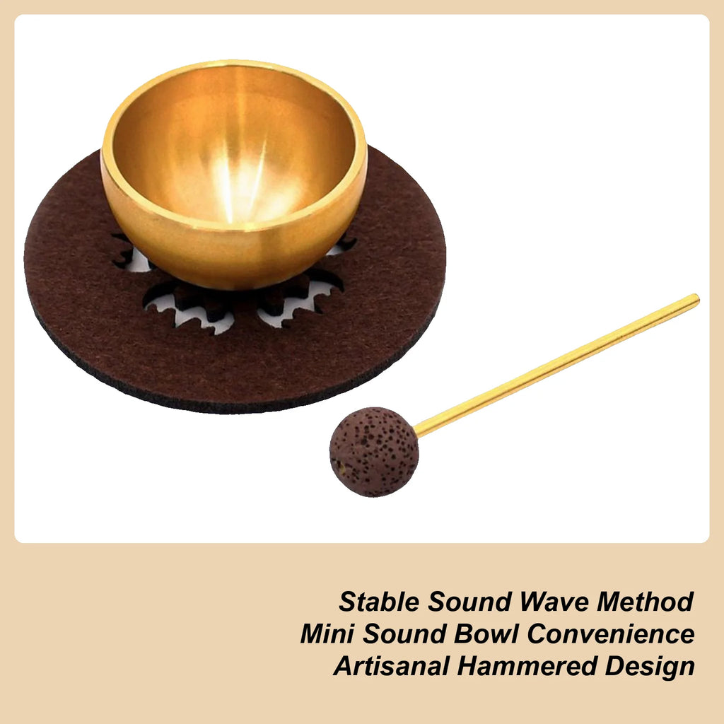 Singing Bowl Mini Relaxation Instruments Sound Bowls for Healing for Stress Relief Self-Regulation Yoga Mindfulness Chakra