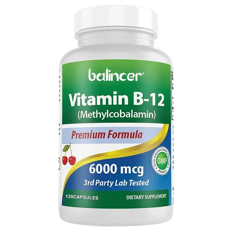 Vitamin B12 - Improve Mood, Improve Brain, Strengthen Nervous System, Increase Energy, Promote Metabolism, Maintain Heart Health