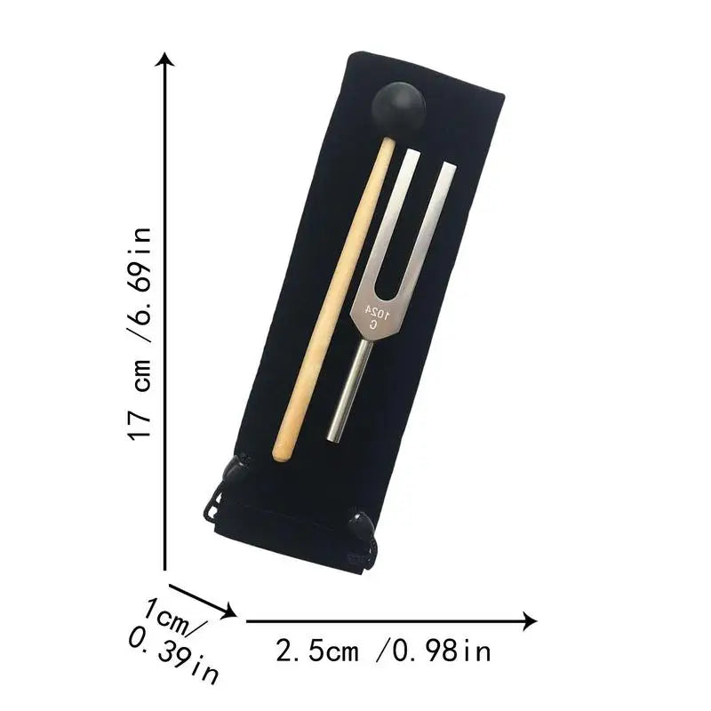 Energy Tuning Fork 512Hz / 1024 Hz Music Healing Tool Aluminum Alloy Sound Healing Instrument For Release Stress Relaxing Body