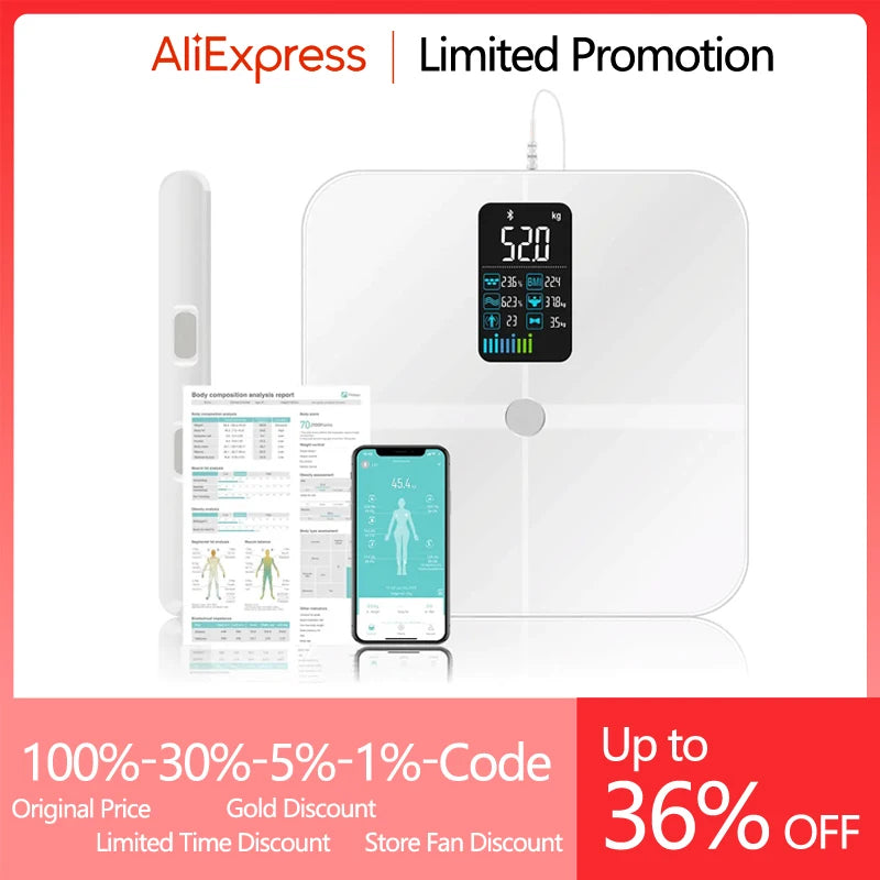 5kg Kitchen Food Scale, Smart Food Calorie Scale Kitchen Cooking Baking Scales, Stainless Steel Nutrition Scale with Free App