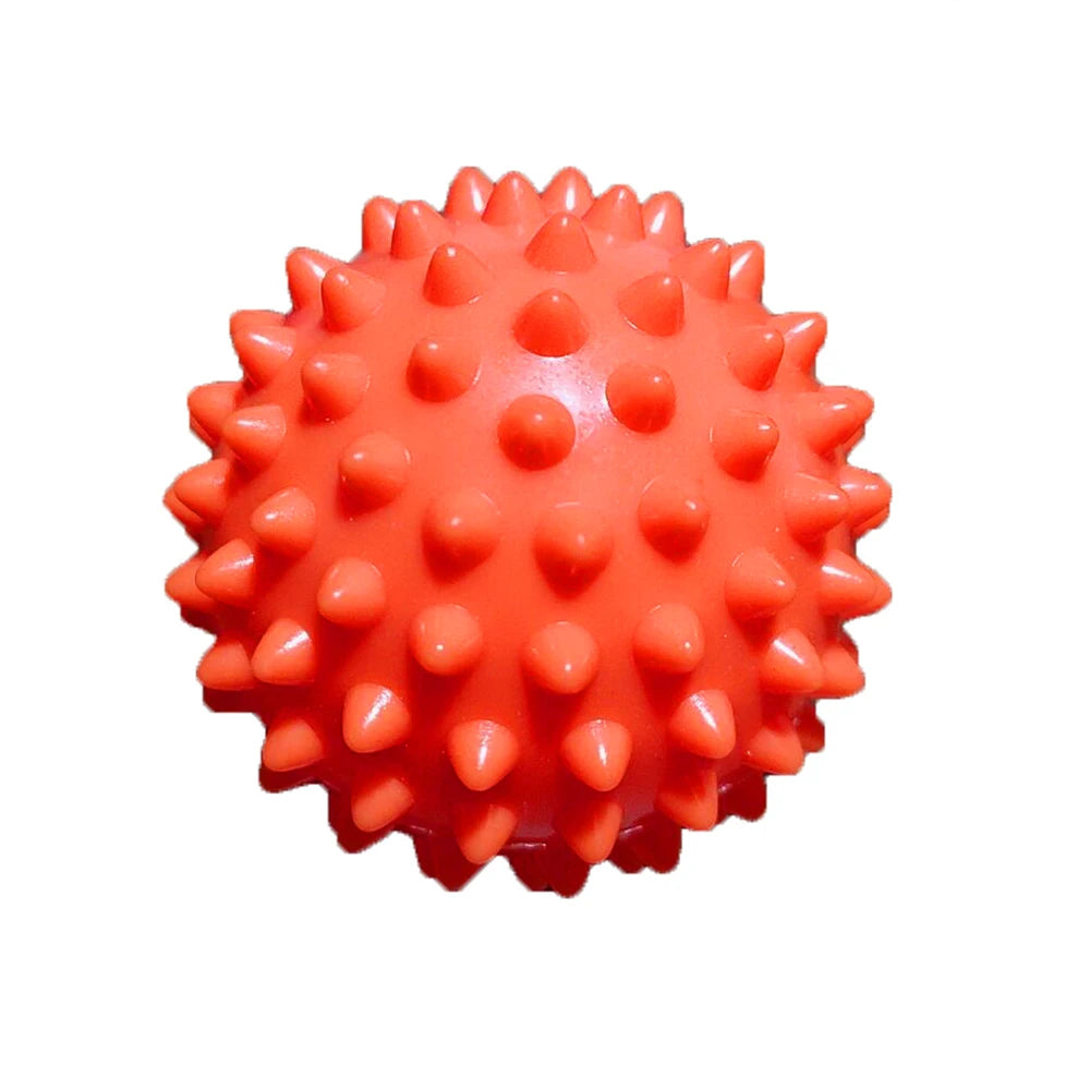 Massage Lacrosse Ball, Spiky Massage Ball, for Deep Tissue, Trigger Point and Myofascial Release, Muscle Knots, and Yoga Therapy