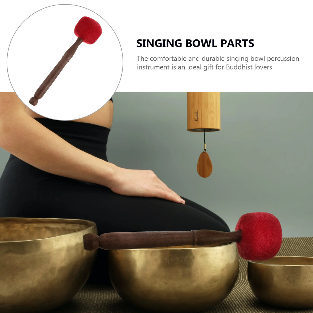 Professional Singing Bowl Sound Bowls Wooden Useful Unique Singing Bowl Sound Bowls Practical Buddhism Chanting Tool Supplies