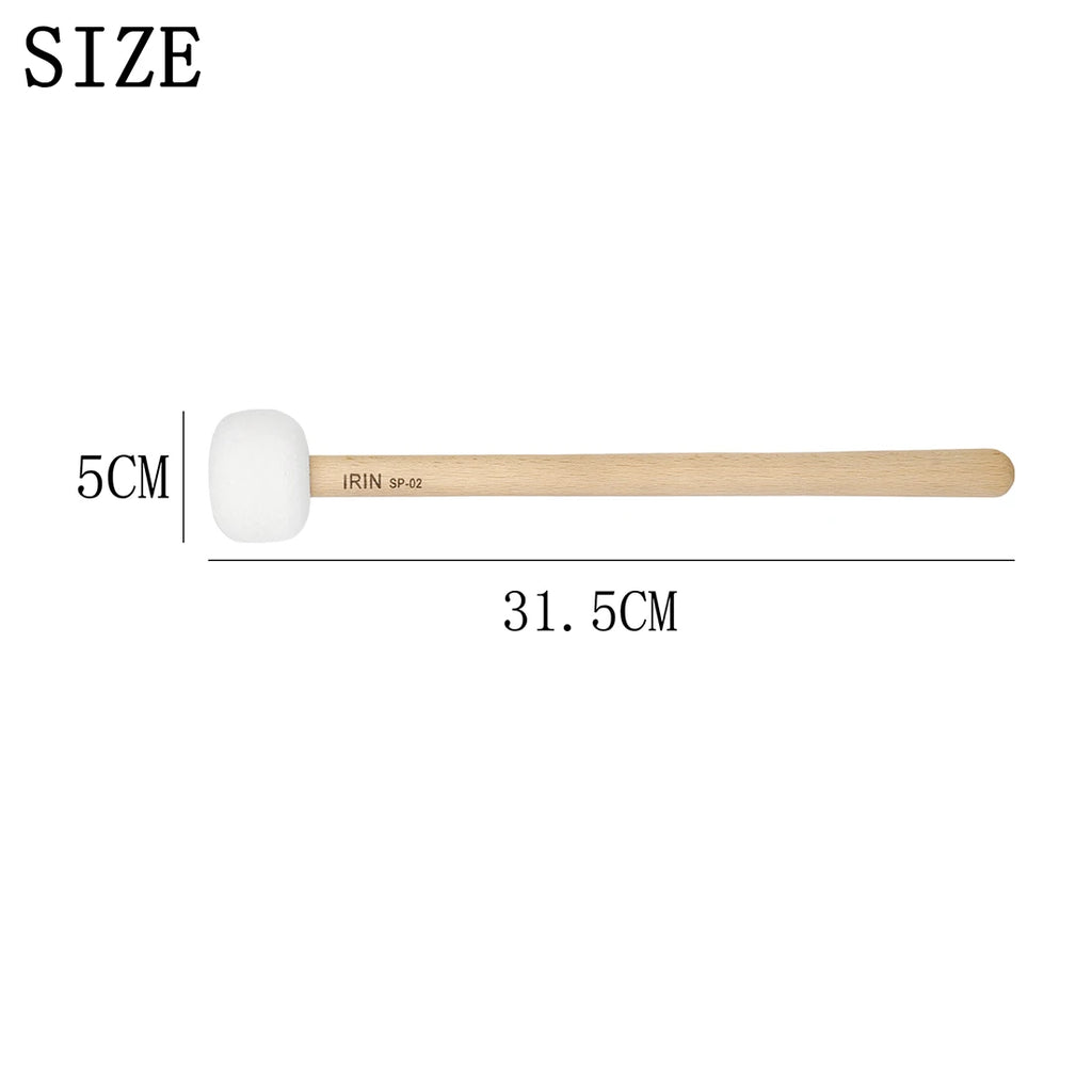 Singing Bowls Mallet Felt Head Baritone Drumsticks Play Medium Felt Wood Stick Parts Instruments For Alto Drum Himalaya Bowls