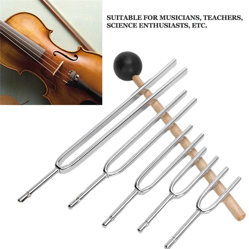 Tuning Fork Sound Healing Tool Set Tuning Fork Silver Aluminum Alloy Tuning Fork Sound Healing Tool Set-Best Selling