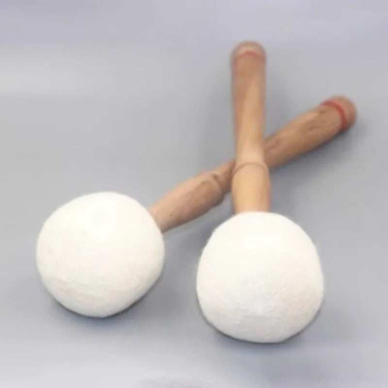 Wool Felt Singing Bowl Sticks Nepalese Handmade Sound Bowl Hammer Professional Percussion Sound Therapy Bowls Accessories