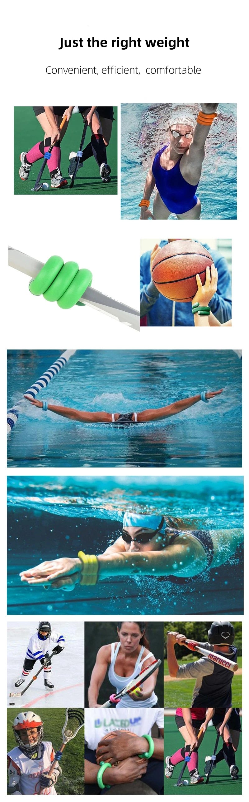 Latest Design Weight Training Swimming Yoga Running Steering Wheel Weighting（0.3kg）