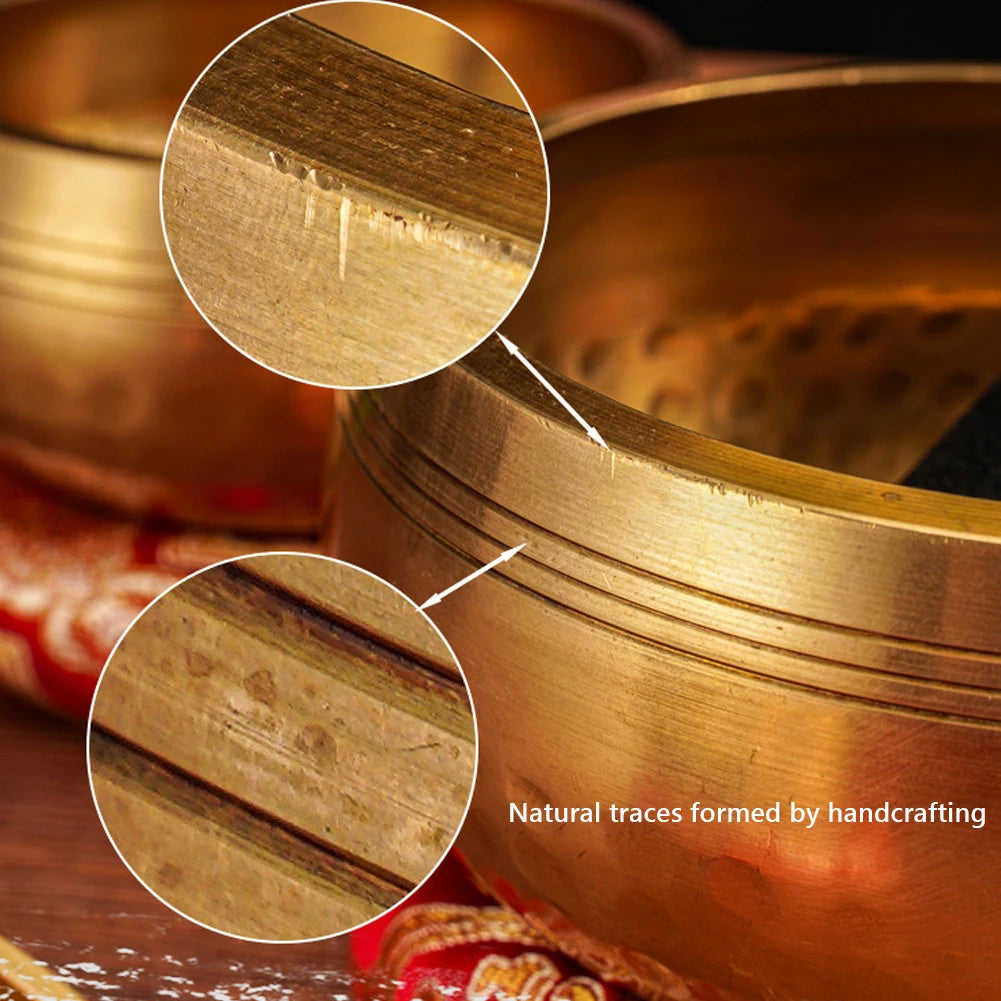 Yoga Meditation Bowl Meditation Sound Bowl Relief Tool Yoga Meditation Chanting Bowl Percussion Instruments