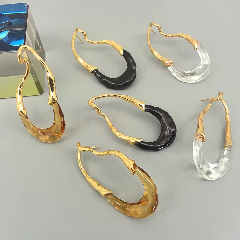 Modern Jewelry European and American Design Irregular Earrings For Women Party Gifts Exaggerative Ear Accessories Hot Selling