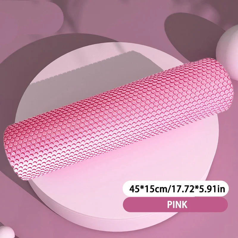 Yoga Roller Round EVA Foam Cylinder Hexagonal Roller for Pilates Exercise Enhanced Home Workouts Diameter 9.6cm Length 30cm