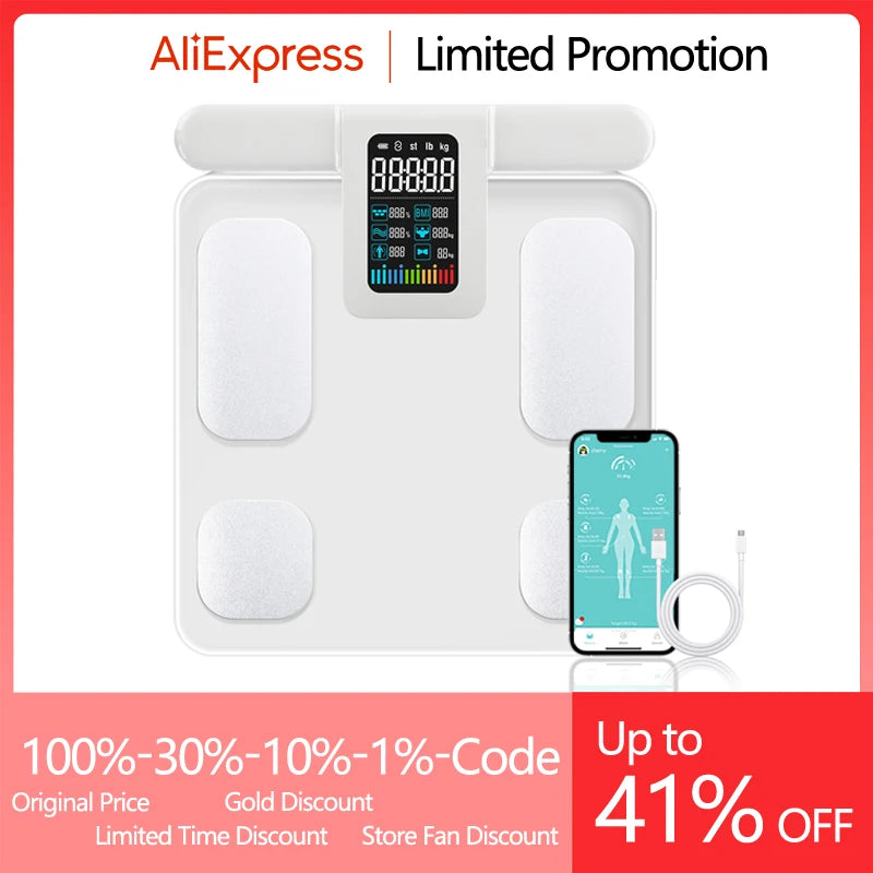 5kg Kitchen Food Scale, Smart Food Calorie Scale Kitchen Cooking Baking Scales, Stainless Steel Nutrition Scale with Free App