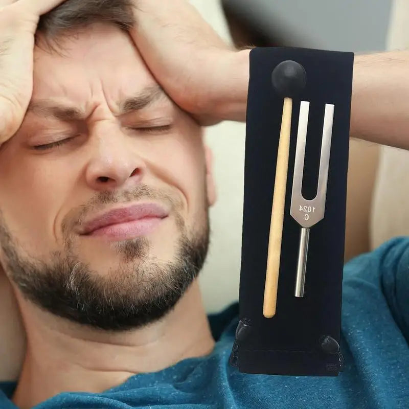 Energy Tuning Fork 512Hz / 1024 Hz Music Healing Tool Aluminum Alloy Sound Healing Instrument For Release Stress Relaxing Body