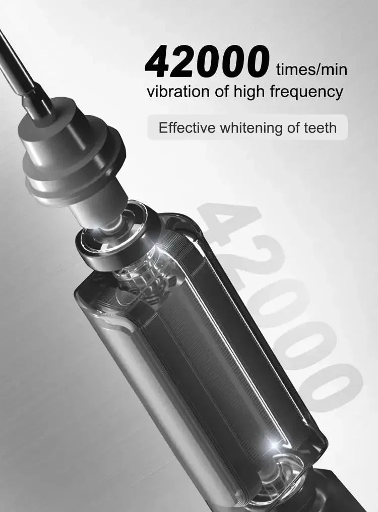 Electric Toothbrush Comes Brush Heads A Rechargeable Portable Electric Whitening Toothbrush with Holder and Travel Case