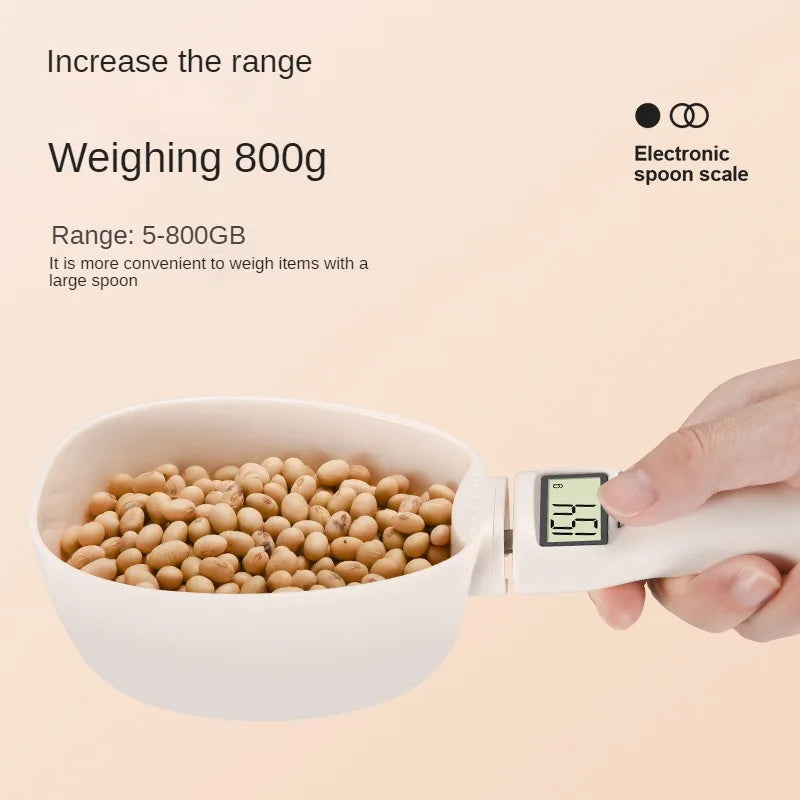 800g Bowl Shaped Food Scale High-precision Small Electronic Scale Kitchen Scale Gram Scale  Spoon Scale Electronic Spoon Scale