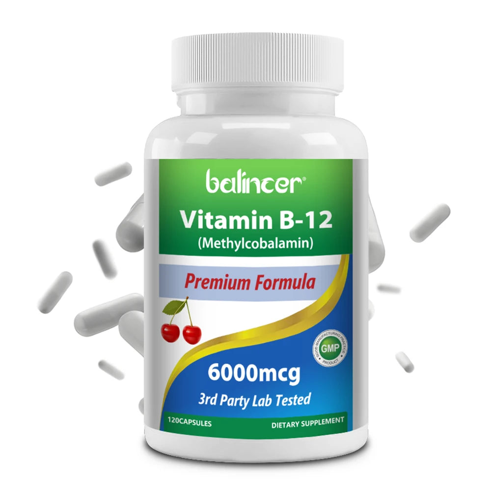 Vitamin B12 - Improve Mood, Improve Brain, Strengthen Nervous System, Increase Energy, Promote Metabolism, Maintain Heart Health