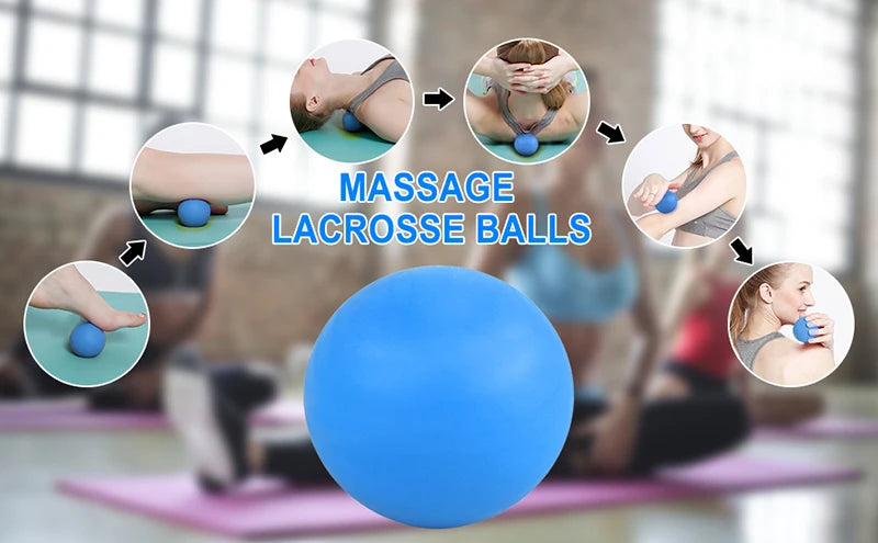 Massage Lacrosse Ball For Muscle Relax Shoulders Neck Back Foot Body Deep Tissue Trigger Point Muscle Knots Yoga Fitness Massage