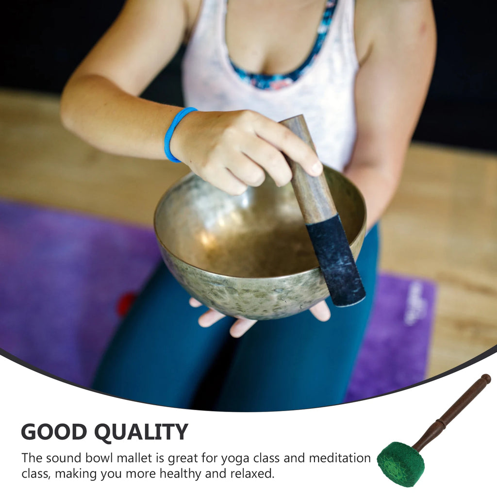 Song Bowl Accessories Sound Stick Wood Mallet Singing Bowls Practical Accessory Small Yoga