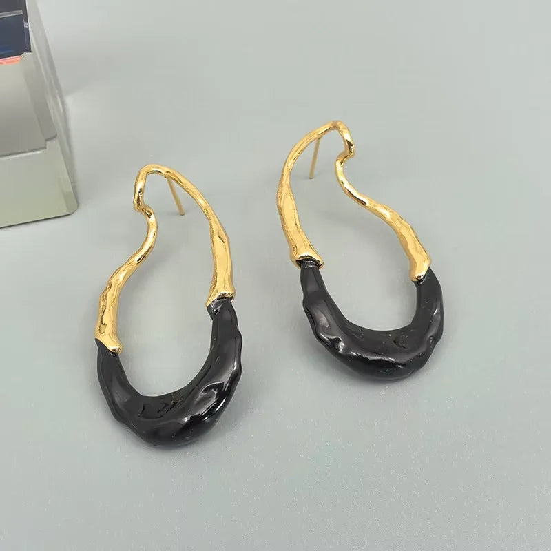 Modern Jewelry European and American Design Irregular Earrings For Women Party Gifts Exaggerative Ear Accessories Hot Selling