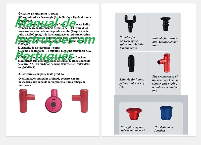 Massager with 7 massage heads