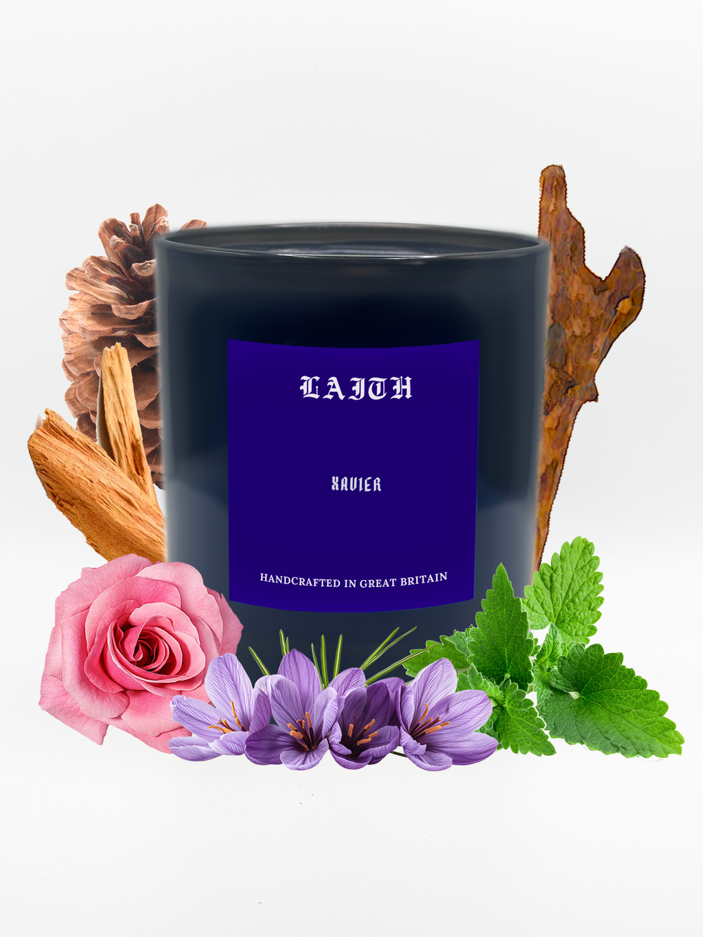XAVIER - Labdanum, Rose, Sandalwood, Cedar and Oud | 220g Candle