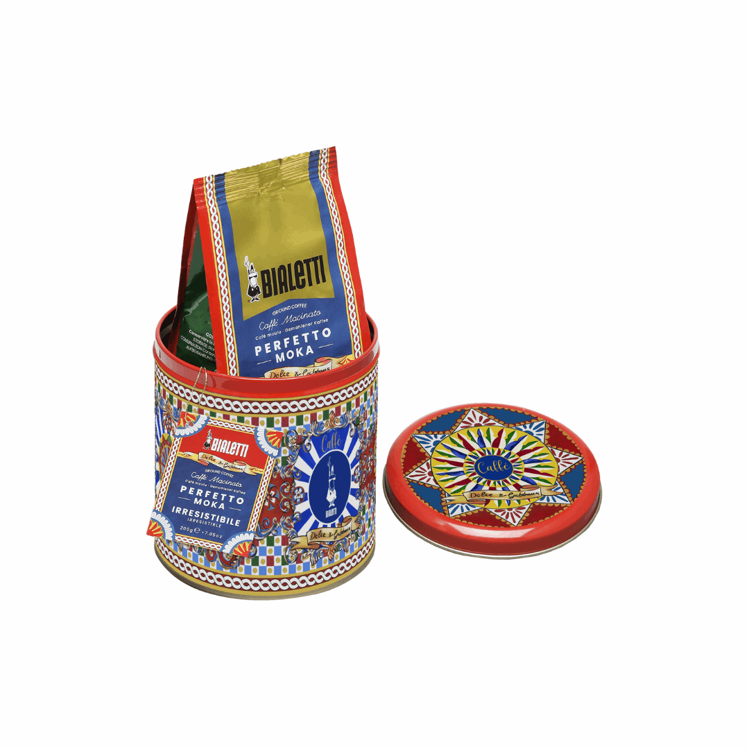 Bialetti X Dolce&Gabbana Sicilian Cart Gift Set (Moka 3 Cup and Coffee)