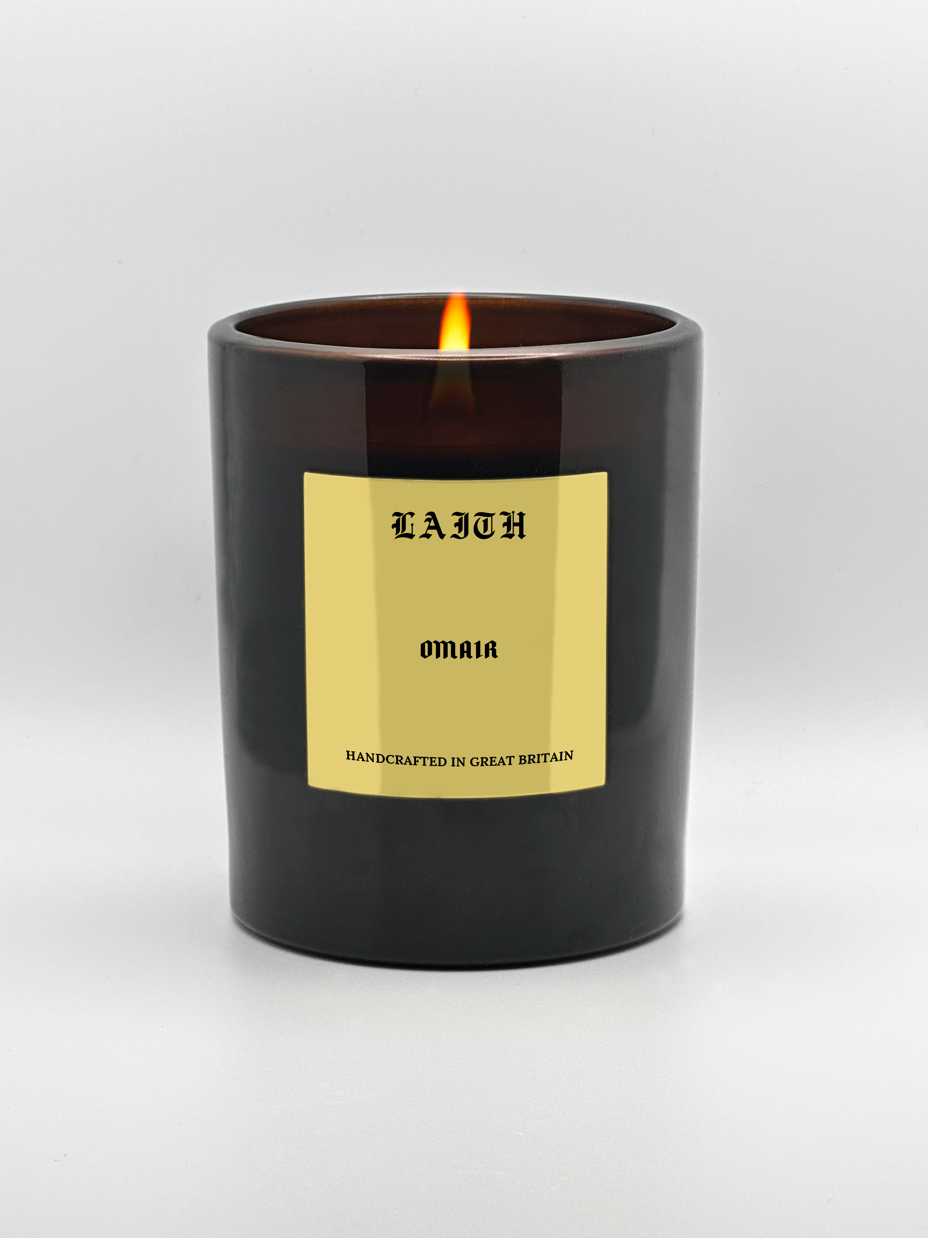 Omair - Leather, Rose, Bergamot & Oud Candle | 230g