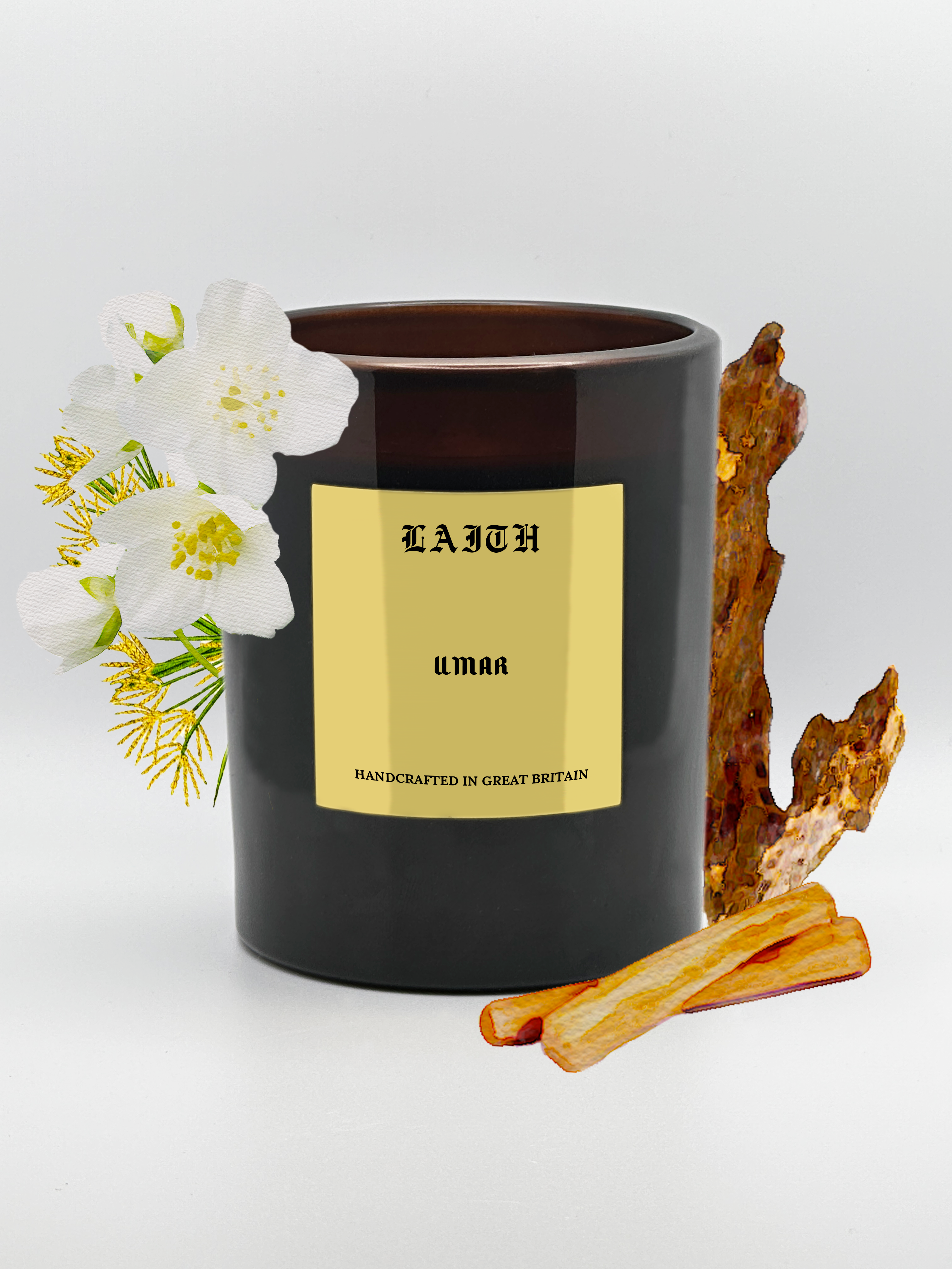 Umar - Sandalwood, Musk, Jasmine & Oud Candle | 230g
